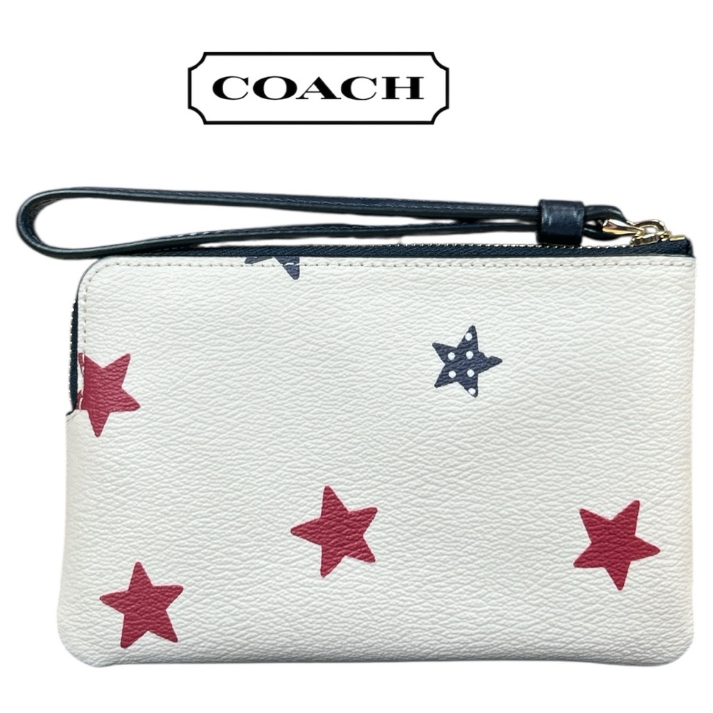 Coach‎ American Star Corner Zip Wristlet - Picture 2 of 4